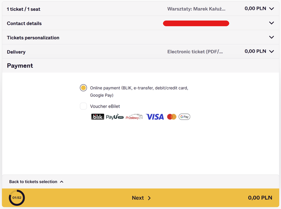 Online payment